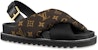 (W) Sandal Louis Vuitton Paseo Comfort 'Logo Hitam' 1A8SU4