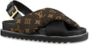 Order (W) Sandal Kenyamanan Louis Vuitton Paseo 'Logo Hitam' 1A8SU4