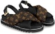 (W) Sandal Louis Vuitton Paseo Comfort 'Logo Hitam' 1A8SU4