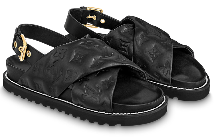 Lookbook (W) ルイ・ヴィトン パセオ サンダル (黒) 1A9RDM