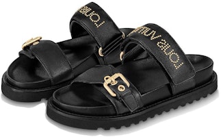 (W) 路易威登黑金色Paseo舒适凉鞋 1AAB6F Lookbook (W) 路易威登黑金色Paseo舒适凉鞋 1AAB6F
