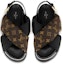 Shop (W) Sandal Louis Vuitton Paseo Comfort 'Logo Hitam' 1A8SU4