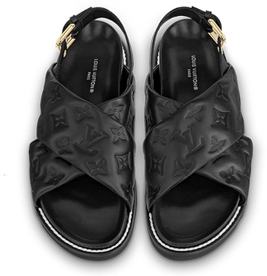 (W) Louis Vuitton Sandal Paseo Comfort 'Hitam' 1A9RDM Shop (W) Louis Vuitton Sandal Paseo Comfort 'Hitam' 1A9RDM