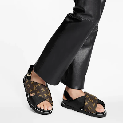 (W) Sandal Kenyamanan Louis Vuitton Paseo 'Logo Hitam' 1A8SU4 Purchase (W) Sandal Kenyamanan Louis Vuitton Paseo 'Logo Hitam' 1A8SU4