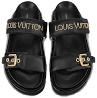 (W) 路易威登黑金色Paseo舒适凉鞋 1AAB6F Purchase (W) 路易威登黑金色Paseo舒适凉鞋 1AAB6F