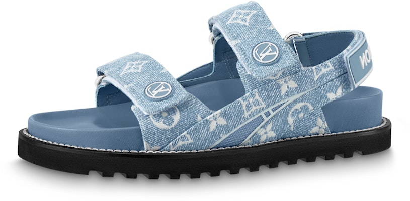 (Women) Louis Vuitton Paseo Comfort Sandal 'Blue White' 1AB0T6 Buy (Women) Louis Vuitton Paseo Comfort Sandal 'Blue White' 1AB0T6