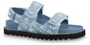 Order (W) Sandal Keselesaan Louis Vuitton Paseo 'Biru Putih' 1AB0T6