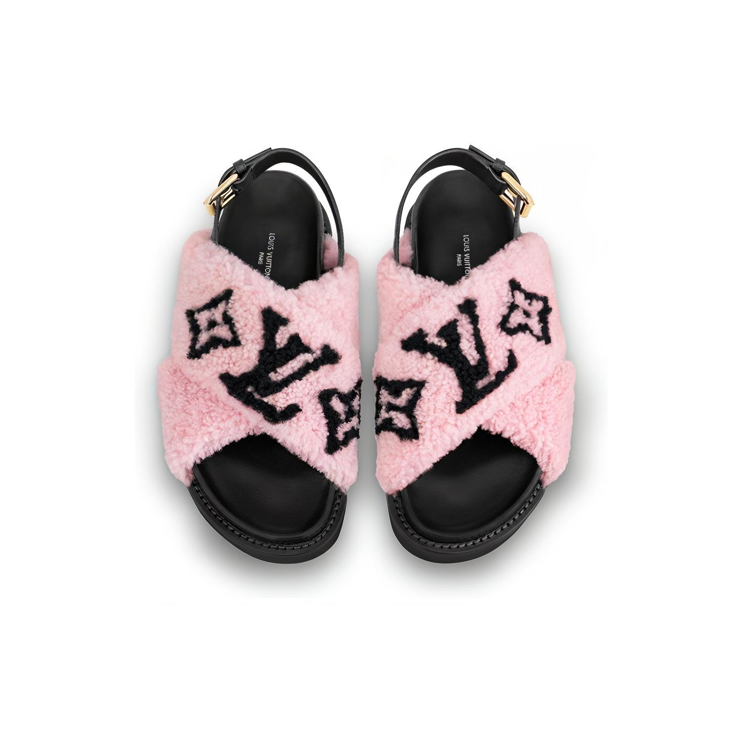 Shop (W) Louis Vuitton Sandal Paseo Selesa 'Merah Jambu' 1A9D68