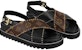 (W) Sandal Louis Vuitton Paseo Flat Comfort 'Hitam Coklat' 1A8O1Y