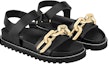Lookbook (W) Sandal Rata Louis Vuitton Paseo 'Hitam Emas' 1A8VS2