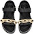 (W) Sandal Rata Louis Vuitton Paseo 'Hitam Emas' 1A8VS2