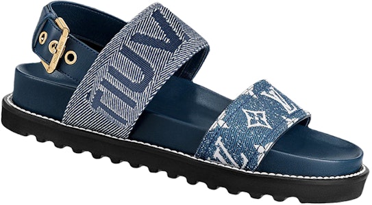 (W) 路易威登Paseo平底舒适凉鞋'牛仔蓝' 1A9RMV Order (W) 路易威登Paseo平底舒适凉鞋'牛仔蓝' 1A9RMV