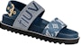 (W) Sandal Louis Vuitton Paseo Flat Comfort 'Denim Biru'. 1A9RMV