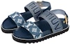 Lookbook (W) Sandal Louis Vuitton Paseo Flat Comfort 'Denim Biru'. 1A9RMV