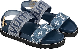 路易威登 Paseo 女士平底舒適涼鞋 牛仔藍 Shop 路易威登 Paseo 女士平底舒適涼鞋 牛仔藍