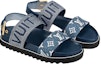 Shop (W) Sandal Louis Vuitton Paseo Flat Comfort 'Denim Biru'. 1A9RMV