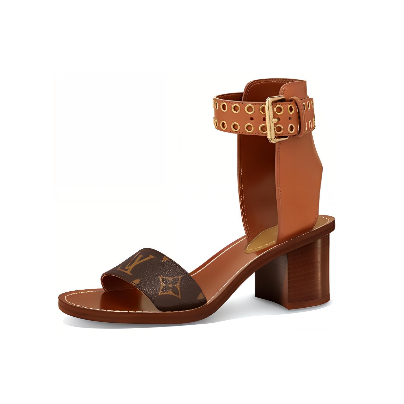 (Women) Louis Vuitton Passenger Sandal 'Brown' 1A64NL