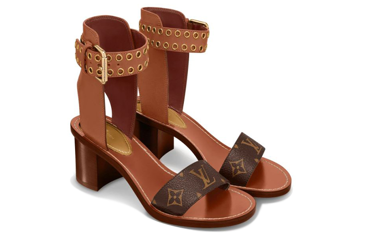 Lookbook 路易威登 Passenger 丝滑小牛皮 女款 涼鞋 棕色