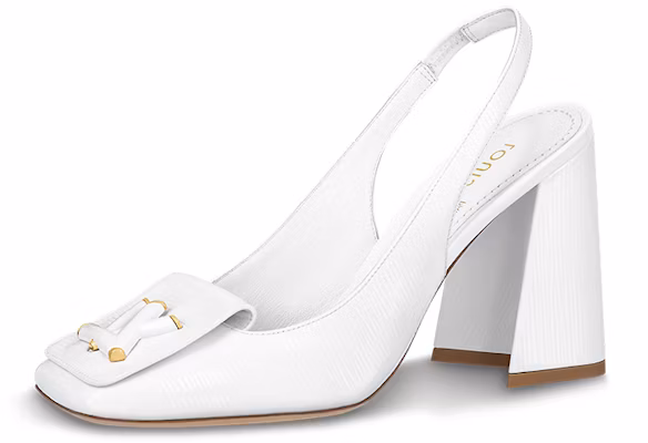 (Women) Louis Vuitton Patent Square-Toe Block Heel Pumps 'White' 1ABH0X Buy (Women) Louis Vuitton Patent Square-Toe Block Heel Pumps 'White' 1ABH0X