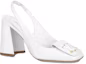 Order (Women) Louis Vuitton Patent Square-Toe Block Heel Pumps 'White' 1ABH0X