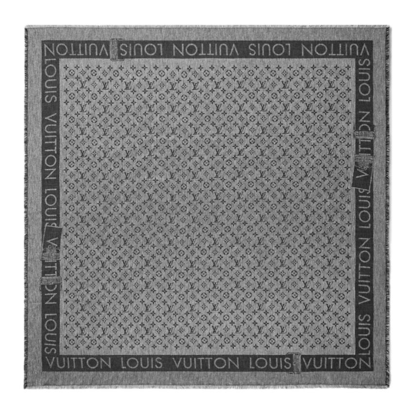 (Women) Louis Vuitton Pattern Design Silk Scarf for Women in Gray. M79878 圖 3