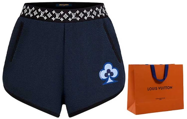 (W) 루이비통 패턴 미드라이즈 스트레이트 반바지 - 여성 - 다크 블루 1A8L84 Details for (W) 루이비통 패턴 미드라이즈 스트레이트 반바지 - 여성 - 다크 블루 1A8L84