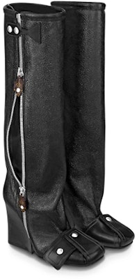 (W) Louis Vuitton Patti 'Black Wedge High-Top' Kasut Tinggi Hitam. 1A9C03 Order (W) Louis Vuitton Patti 'Black Wedge High-Top' Kasut Tinggi Hitam. 1A9C03