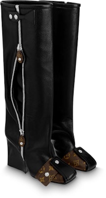 (W) Louis Vuitton Patti High-Top Zip Boot 'Kulit Hitam' 1AAEC9 Order (W) Louis Vuitton Patti High-Top Zip Boot 'Kulit Hitam' 1AAEC9