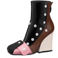 (Women) Louis Vuitton Patti Wedge Ankle Boot 'Black Pink' 1A9CL8 (Women) Louis Vuitton Patti Wedge Ankle Boot 'Black Pink' 1A9CL8