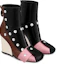 Lookbook (Women) Louis Vuitton Patti Wedge Ankle Boot 'Black Pink' 1A9CL8
