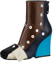 (Women) Louis Vuitton Patti Wedge Ankle Boot 'Blue' 1A9CKP (Women) Louis Vuitton Patti Wedge Ankle Boot 'Blue' 1A9CKP