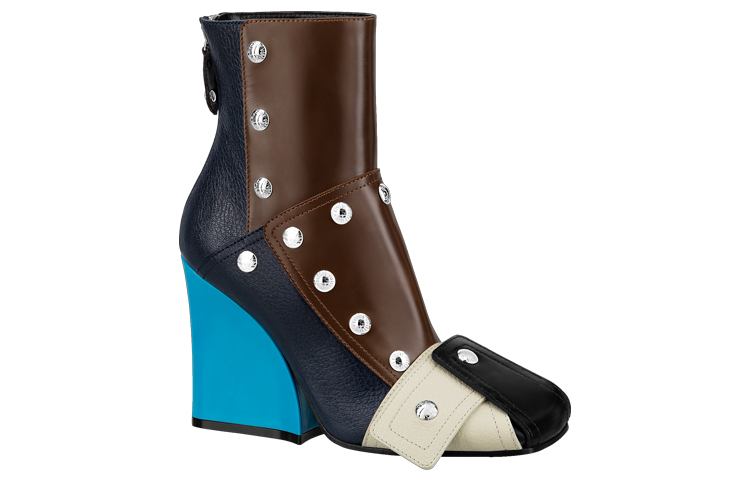 Order (Women) Louis Vuitton Patti Wedge Ankle Boot 'Blue' 1A9CKP