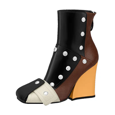 (W) LV Patti Wedge Ankle Boot 'Chestnut'