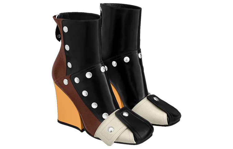 Lookbook (W) Louis Vuitton Patti Wedge Ankle Boot 'Chestnut' Coklat Wanita. 1A9CJZ