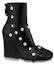 Order (W) Louis Vuitton Patti Wedge But Kasut Tumit Buku Lali 'Studded Black' 1A9CGI