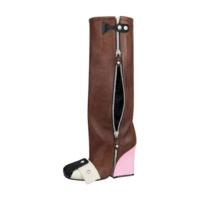 (W) LV Patti Wedge Boots 'Brown'