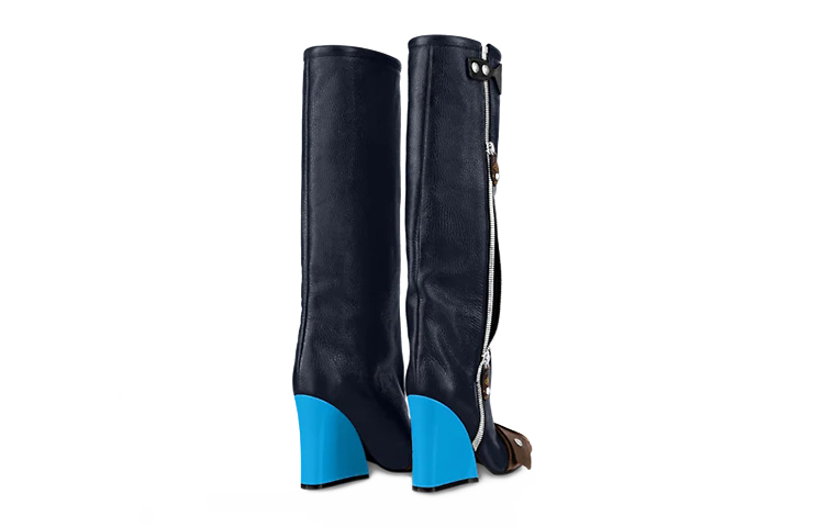 Shop (Women) Louis Vuitton Patti Wedge High-Top 'Black Blue' 1A9COA