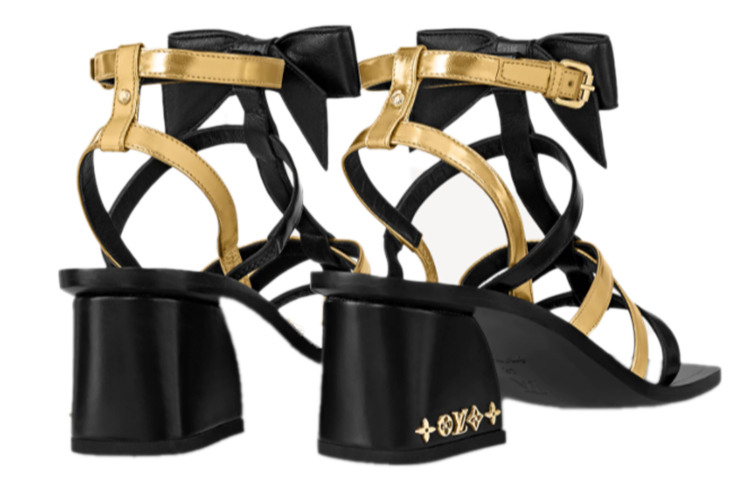 Purchase (W) Sandali Louis Vuitton Peplum ''Nero Oro'' 1A9CD6