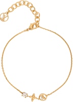 (Women) LOUIS VUITTON Petit Louis Floral Gold Metal Bracelet Women Gold. M00374 (Women) LOUIS VUITTON Petit Louis Floral Gold Metal Bracelet Women Gold. M00374