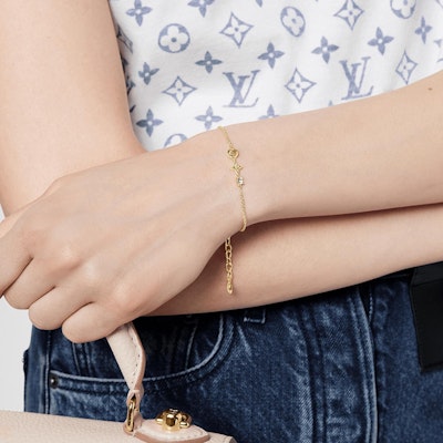 (W) 루이비통 쁘띠 루이 플로럴 골드 메탈 여성 팔찌 골드. M00374 Details for (W) 루이비통 쁘띠 루이 플로럴 골드 메탈 여성 팔찌 골드. M00374