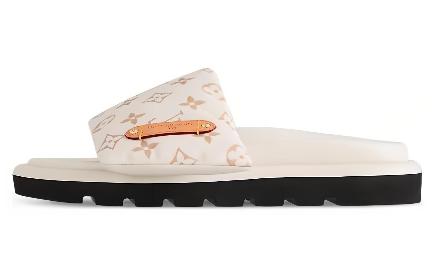 (Women) Louis Vuitton Pillow 'Comfort Universal Pink Slides' 1ACJZ8