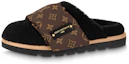Buy (W) Louis Vuitton Ciabatte Moda ''Faux Fur Monogram Nylon'' Marroni 1AAM3K