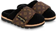 Order (W) Louis Vuitton Ciabatte Moda ''Faux Fur Monogram Nylon'' Marroni 1AAM3K