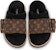 (W) Louis Vuitton Pillow 'Selip Fesyen Bulu Tiruan Monogram Nylon' Coklat 1AAM3K