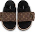 Lookbook (W) Louis Vuitton Pillow 'Selip Fesyen Bulu Tiruan Monogram Nylon' Coklat 1AAM3K