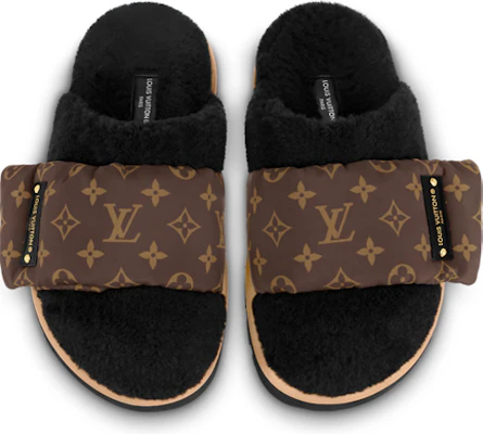 (W) Louis Vuitton Ciabatte Moda ''Faux Fur Monogram Nylon'' Marroni 1AAM3K Lookbook (W) Louis Vuitton Ciabatte Moda ''Faux Fur Monogram Nylon'' Marroni 1AAM3K