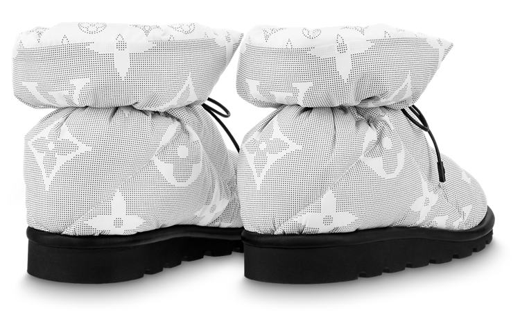 Shop 路易威登 Pillow 系带时尚短靴 女款 灰色