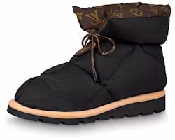 (Women) Louis Vuitton Pillow Comfort Ankle Boots 'Black with Brown' 1A8T3B (Women) Louis Vuitton Pillow Comfort Ankle Boots 'Black with Brown' 1A8T3B