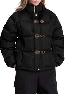 (Women) Louis Vuitton Pillow Puffer Jacket Black 1AHEMO Shop (Women) Louis Vuitton Pillow Puffer Jacket Black 1AHEMO