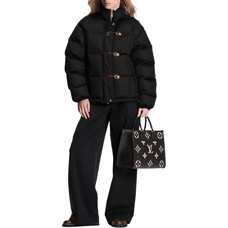 Purchase (Women) LOUIS VUITTON Pillow Puffer Jacket Oversized Black 1AHEMR